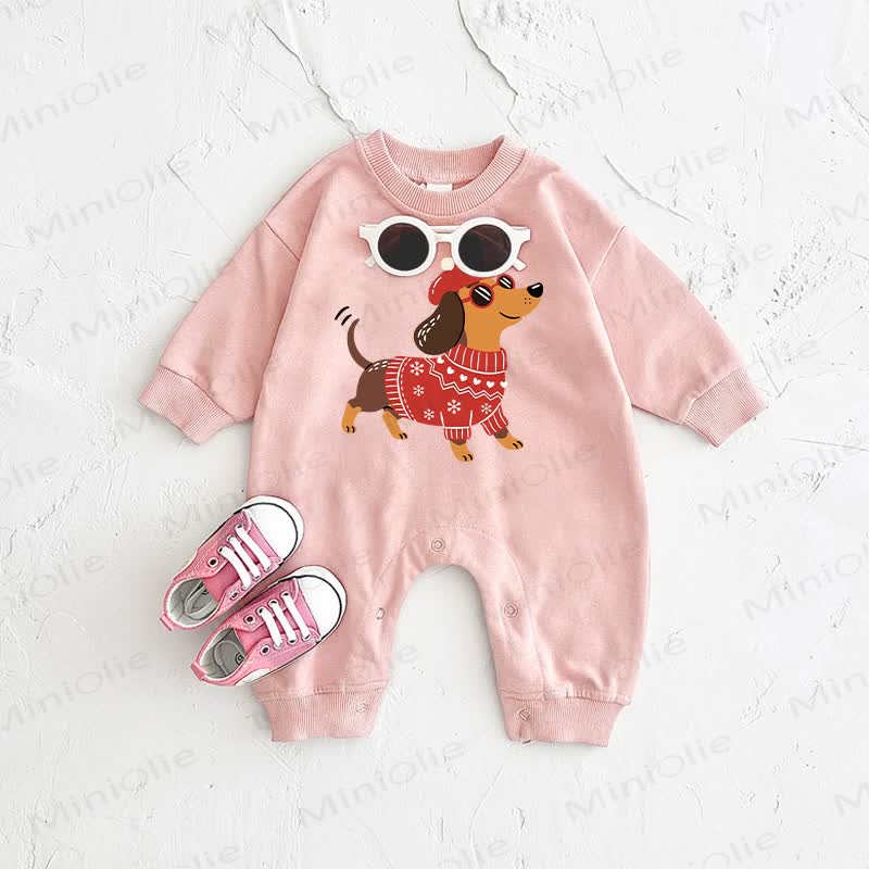 Baby Puppy Pink Romper - Pink - 2-3T - image 1