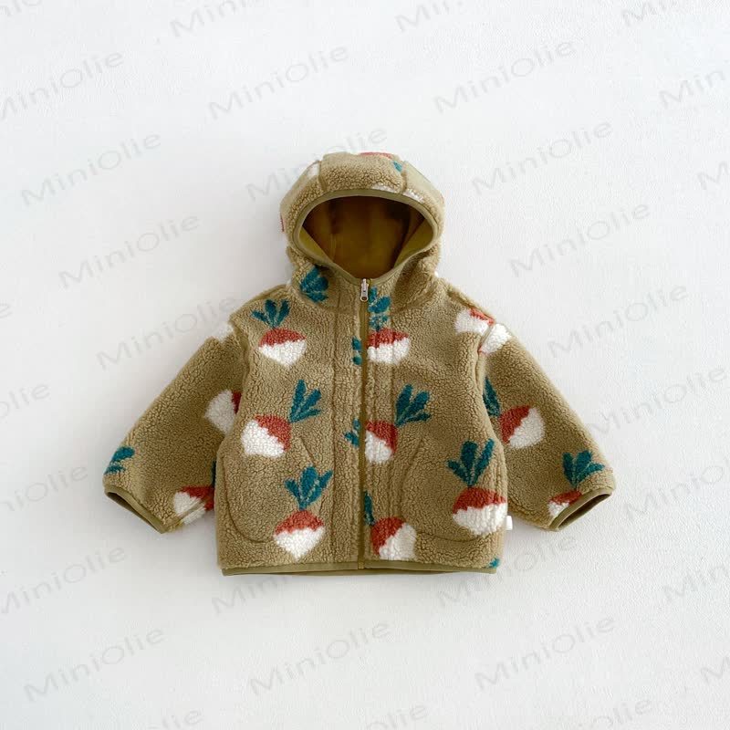 Baby Toddler Cozy Fleece Hooded Jacket or Jeans - Green - 4-5T - image 3