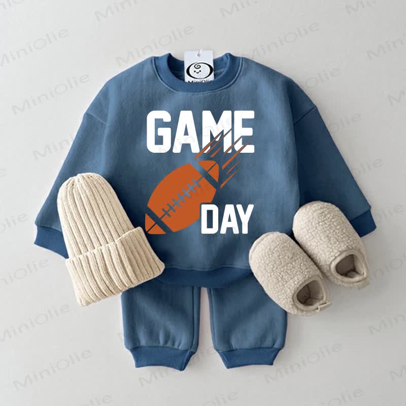 GAME DAY Baby Sweatshirt 2-piece Set - Blue - 2-3T - image 2
