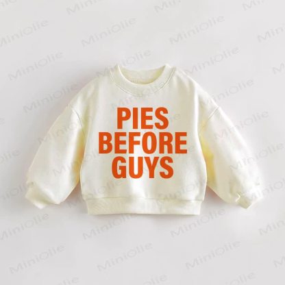PIES BEFORE GUYS Baby Toddler Cream Sweatshirt - Cream - 3-5T - image 1