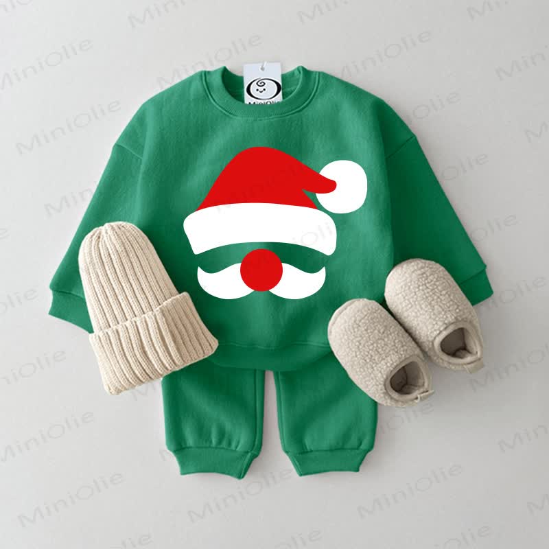 Baby Christmas Hat Green 2-piece Set - Green - 2-3T - image 1