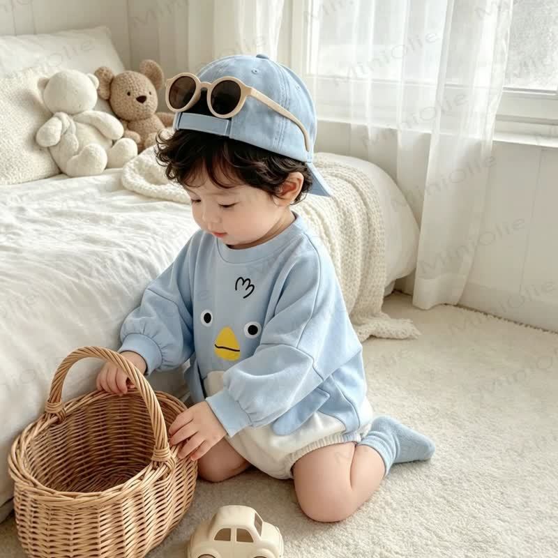 Baby Boy Penguin/Panda  Long Sleeve Bodysuit or White Leggings - image 4