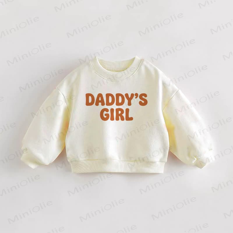 DADDY'S GIRL Baby Toddler Cream Sweatshirt - Cream - 3-5T - image 1