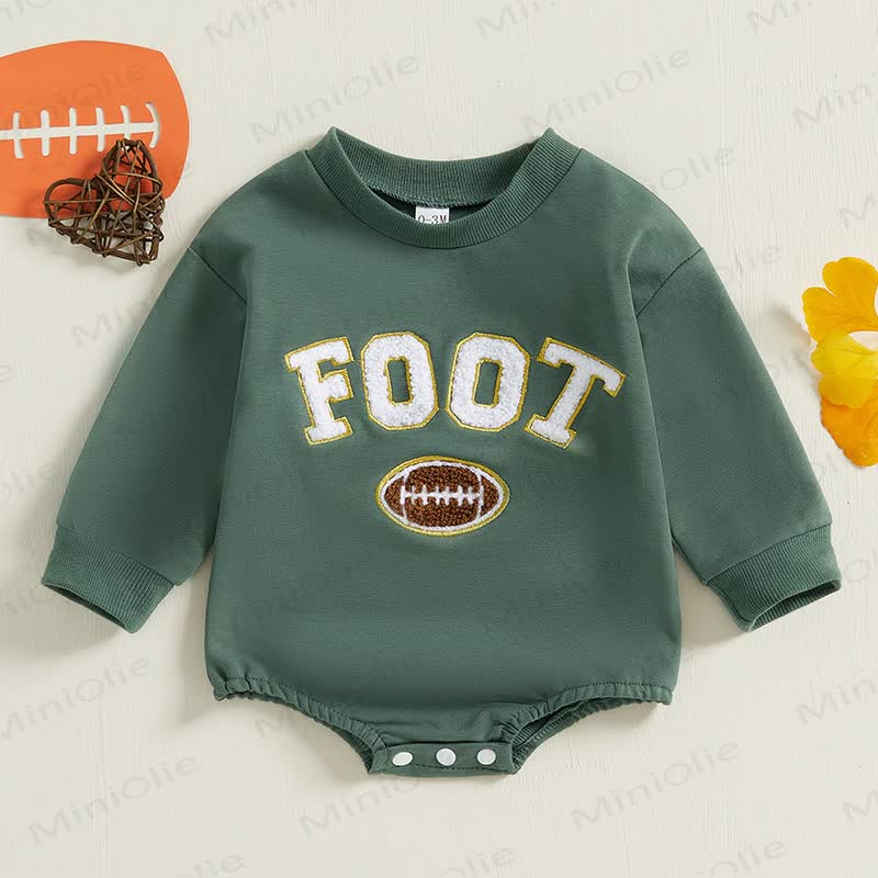 FOOT Baby Long Sleeve Football Sweatshirt Bodysuit - image 2