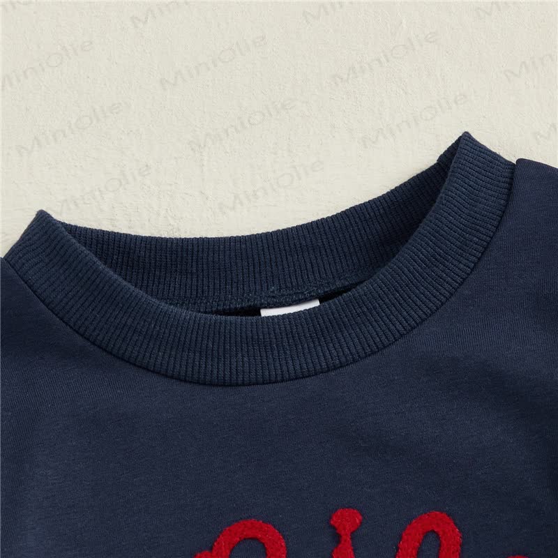 GO BILLS Baby Boy Navy Football Patch Long Sleeve Bodysuit - image 5