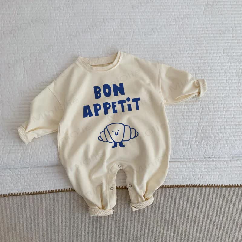 BON APPETIT Baby Beige Romper - Beige - 2-3T - image 1
