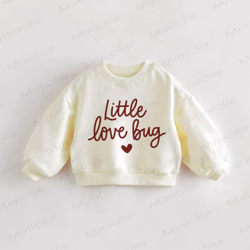 LITTLE LOVE BUG Baby Toddler Sweatshirt - Cream - 3-5T - image 1