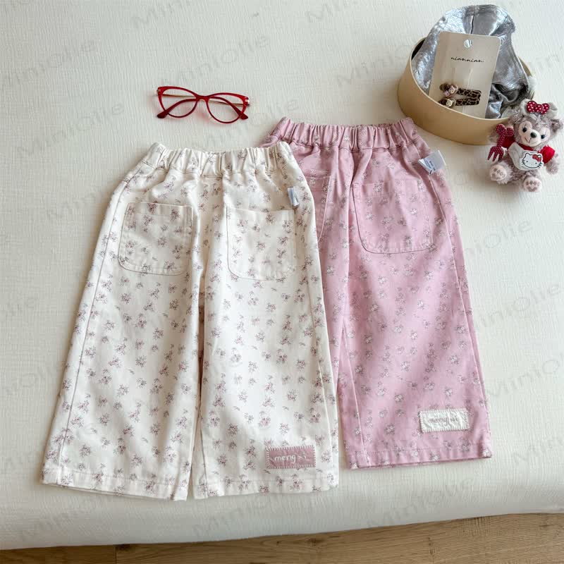 Toddler Girl Ditsy Floral Elastic Waist Lounge Pants - image 1