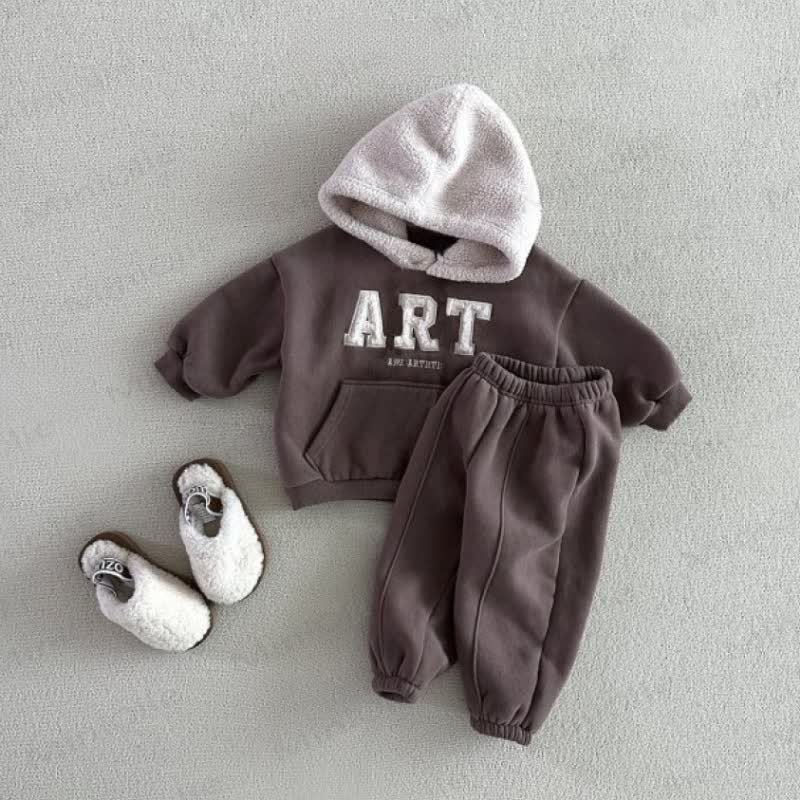 ART Baby Toddler Fleece Sweatshirt and Jogger 2-Piece Set - image 1