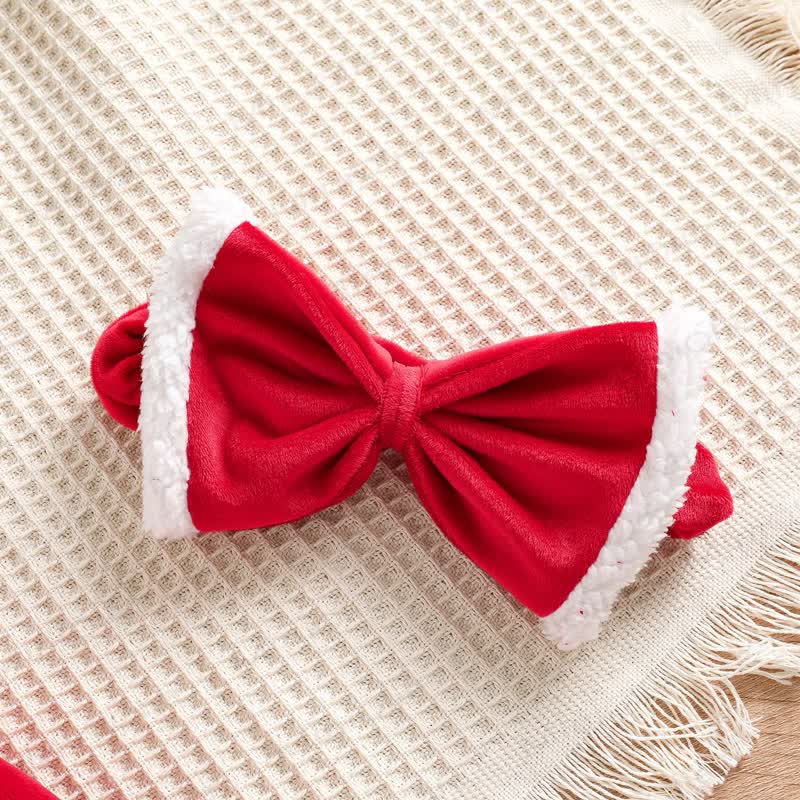 Toddler Girl Red Christmas Star Tulle Dress - image 3
