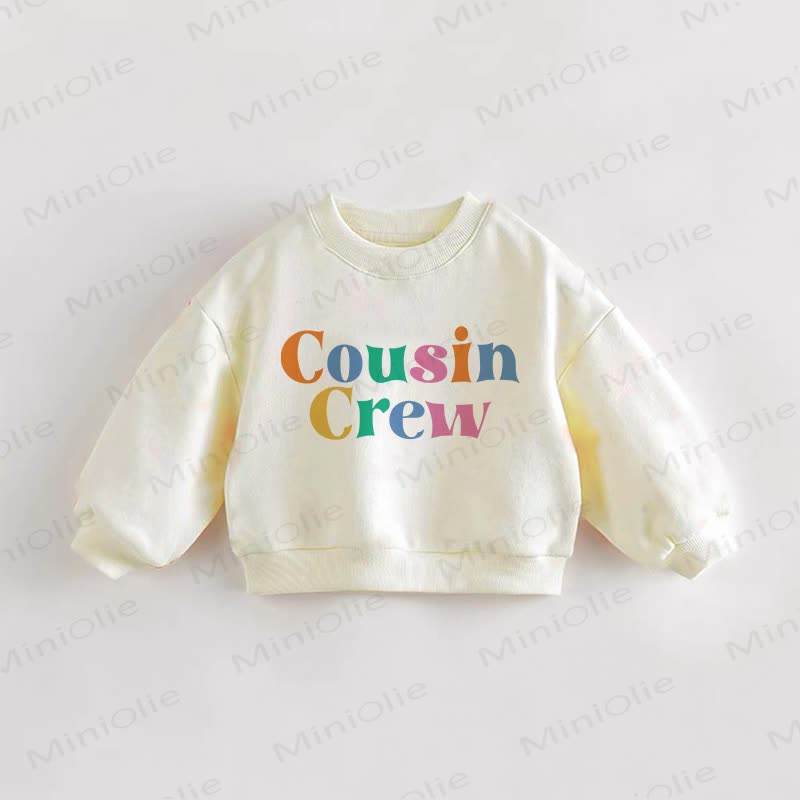 COUSIN CREW Baby Cream Sweatshirt - Cream - 3-5T - image 1