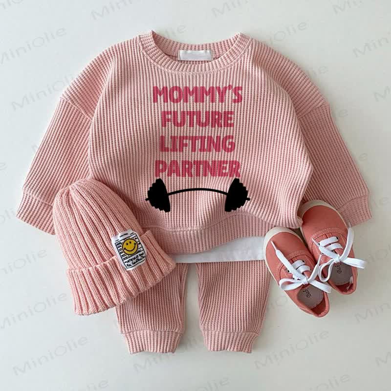 MOMMY'S FUTURE LIFTING PARNER Baby Pink 2-Piece Set - Pink - 2-3T - image 1
