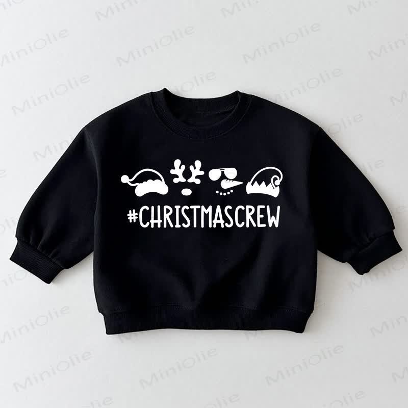 CHRISTMASCREW Baby Toddler Black Sweatshirt - Black - 3-5T - image 1