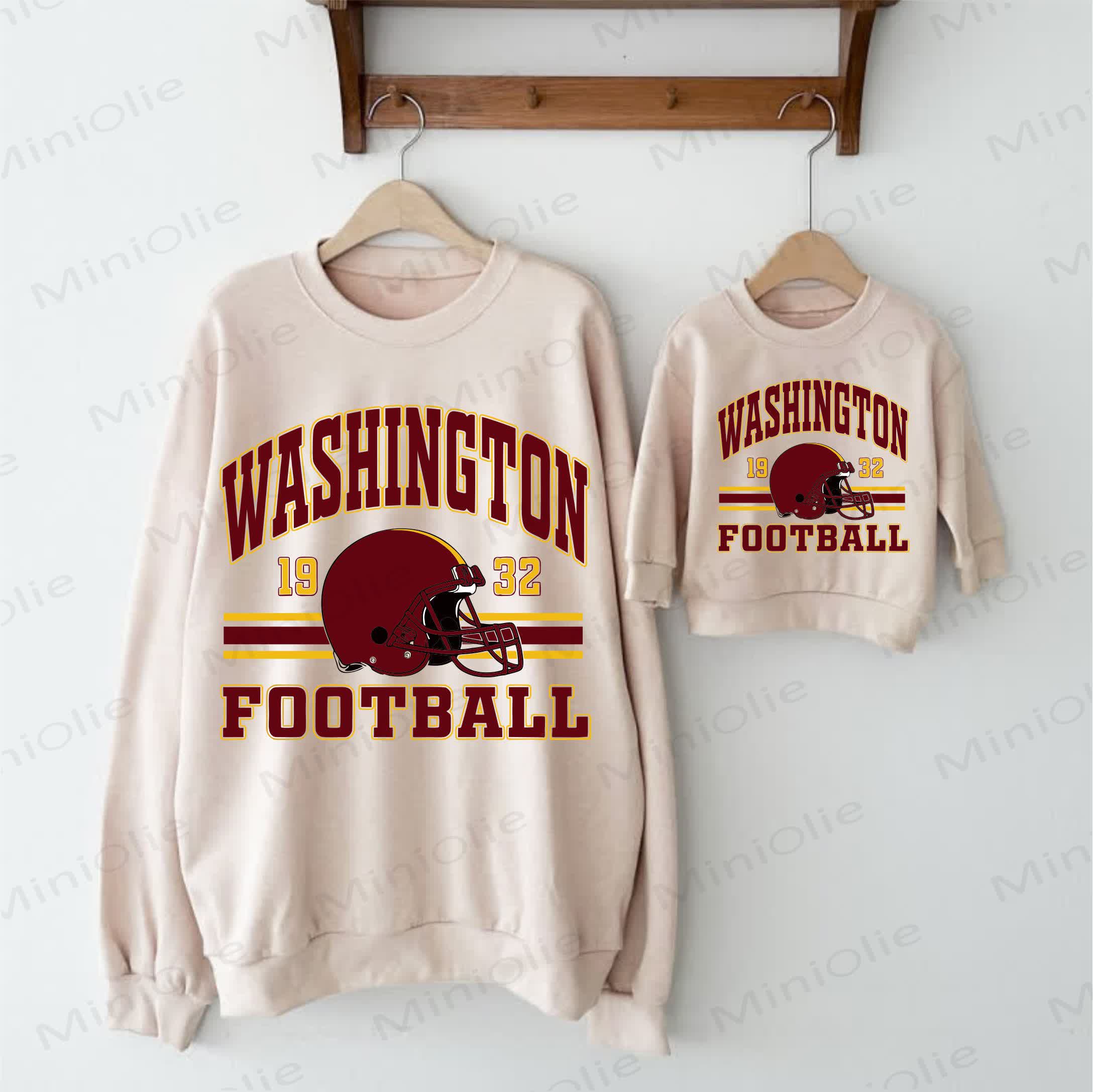 WASHINGTON FOOTBALL Football Helmet Beige Family Sweatshirt - Beige - Adult Sweatshirt: XL - image 1