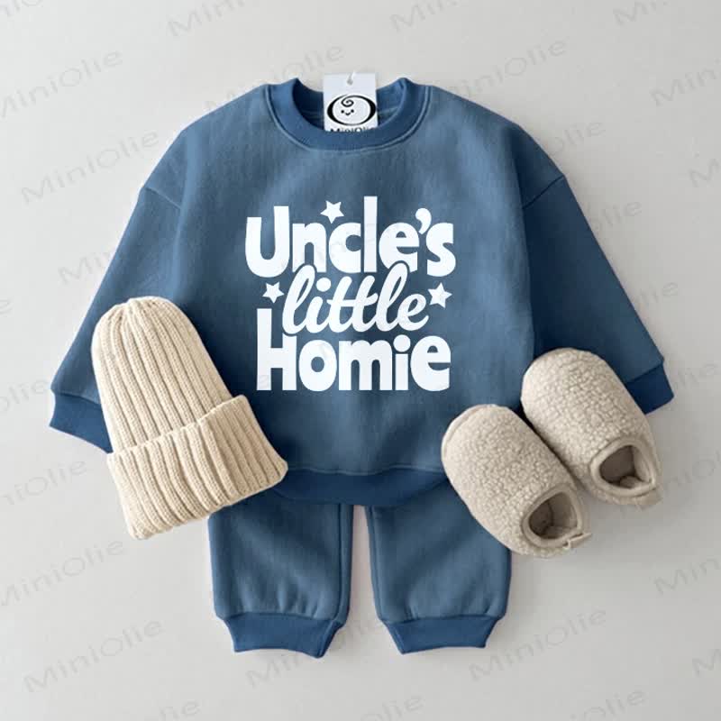 UNCLE'S LITTLE HOMIE Baby Sweatsuit 2-piece Set - Blue - 2-3T - image 1