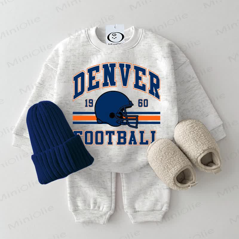 DENVER FOOTBALL 1960 Baby Sweatshirt 2-piece Set - Light Grey - 2-3T - image 1