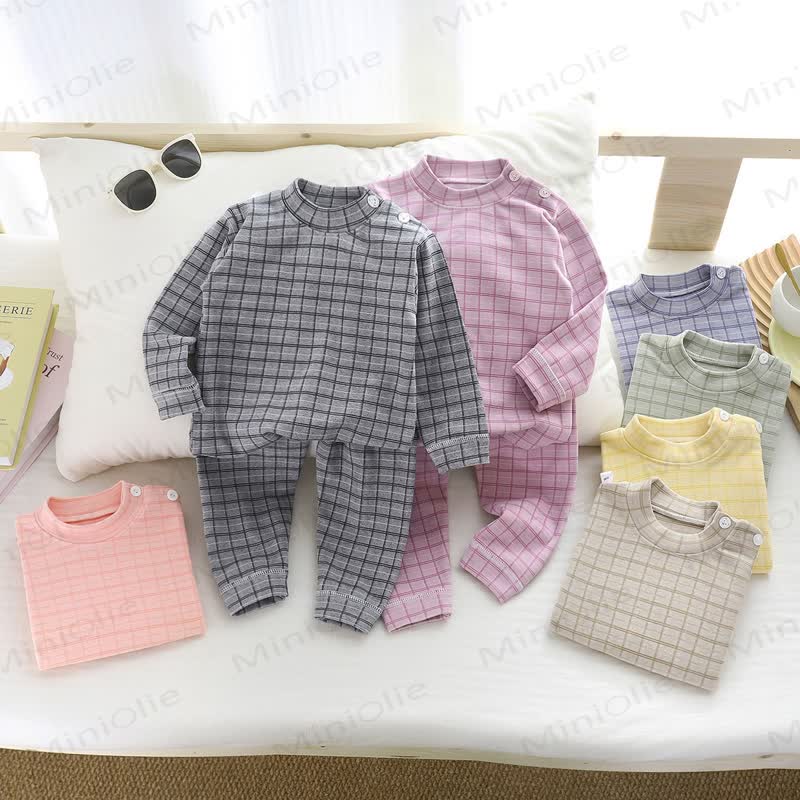 Toddler Cozy Plaid Loungewear 2-Piece Set - image 1