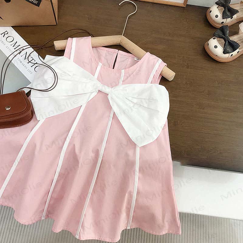 Toddler Sweet Bow Sleeveless Dress - image 2