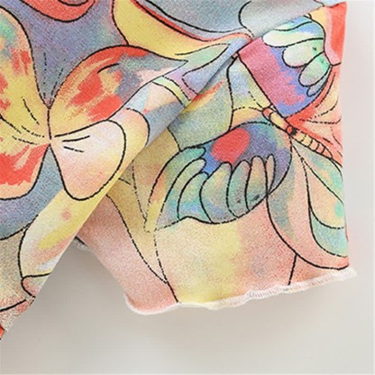 Toddler Colorful Abstract Butterfly Lovely Dress - image 5