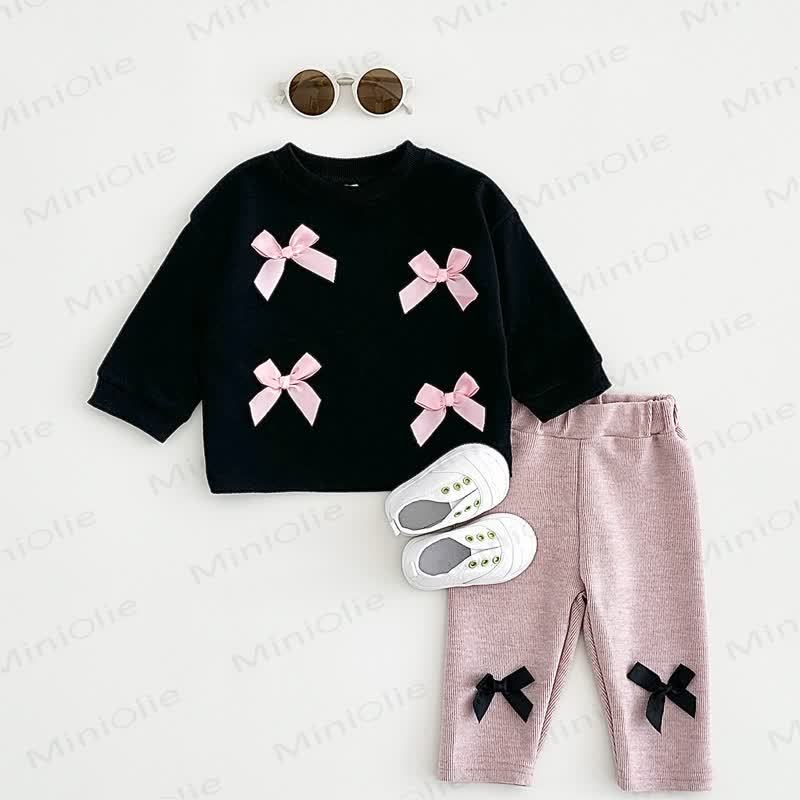 Baby 2-Piece Bow Lovely Casual Set - image 3