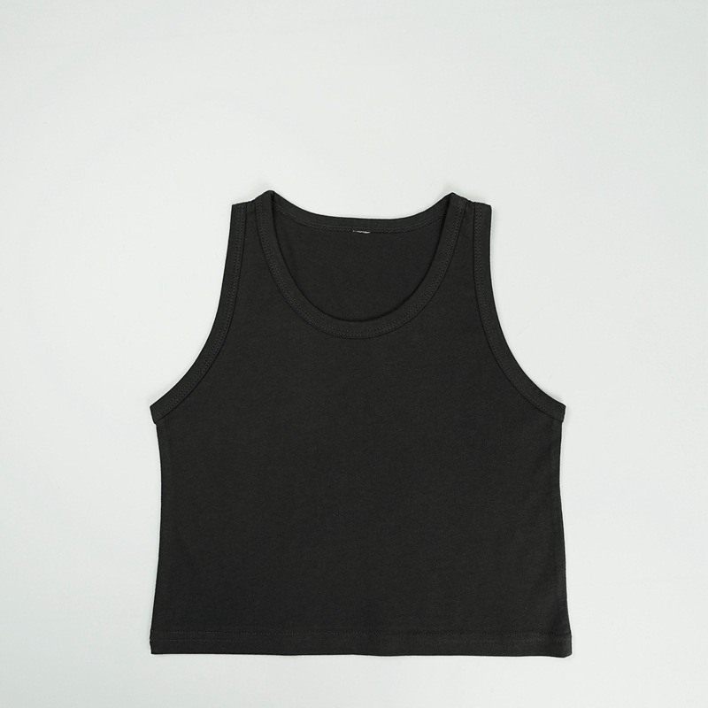 Toddler Solid Color Simple Tank Top - Dark Grey - 8Y - image 8