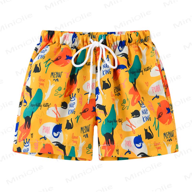 Toddler Boy Animal Swim Shorts - Cat - 7-9T - image 4