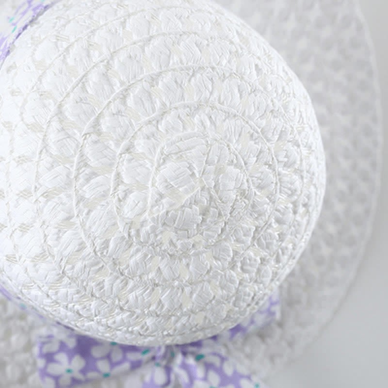 Baby Vibrant Flower Bow Dress with Hat - image 4