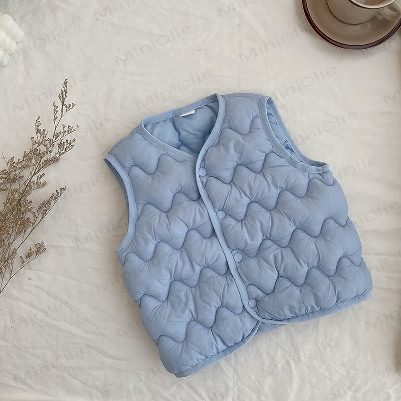 Kid Vest Cardigan Outerwear - Blue - 12Y - image 4