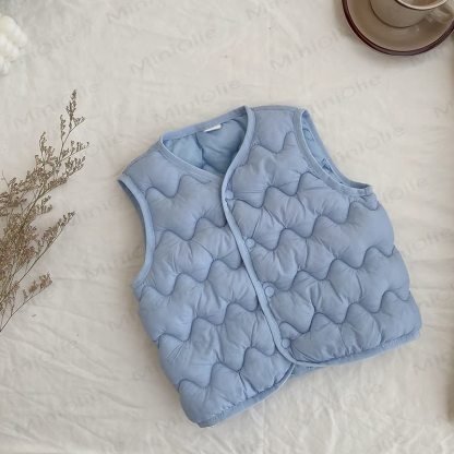 Kid Vest Cardigan Outerwear - Blue - 12Y - image 4