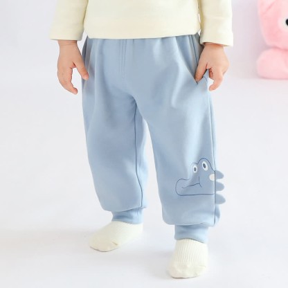 Baby Toddler Cute Animal Jogger Pants - Blue - 3-4T - image 5