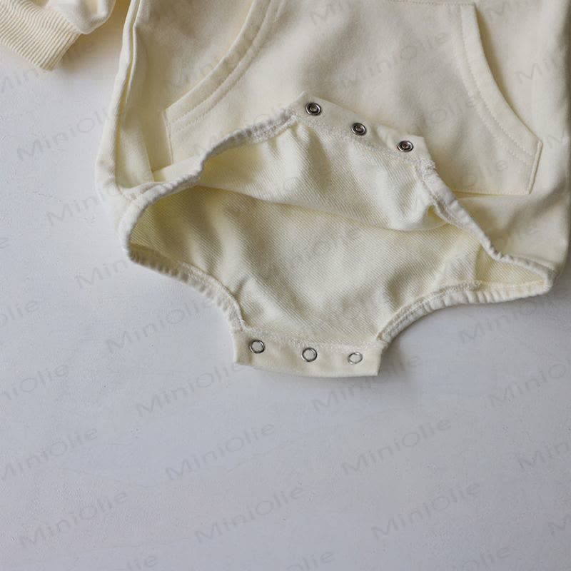 Baby Cute Bear Ears Hooded Bodysuit - image 7