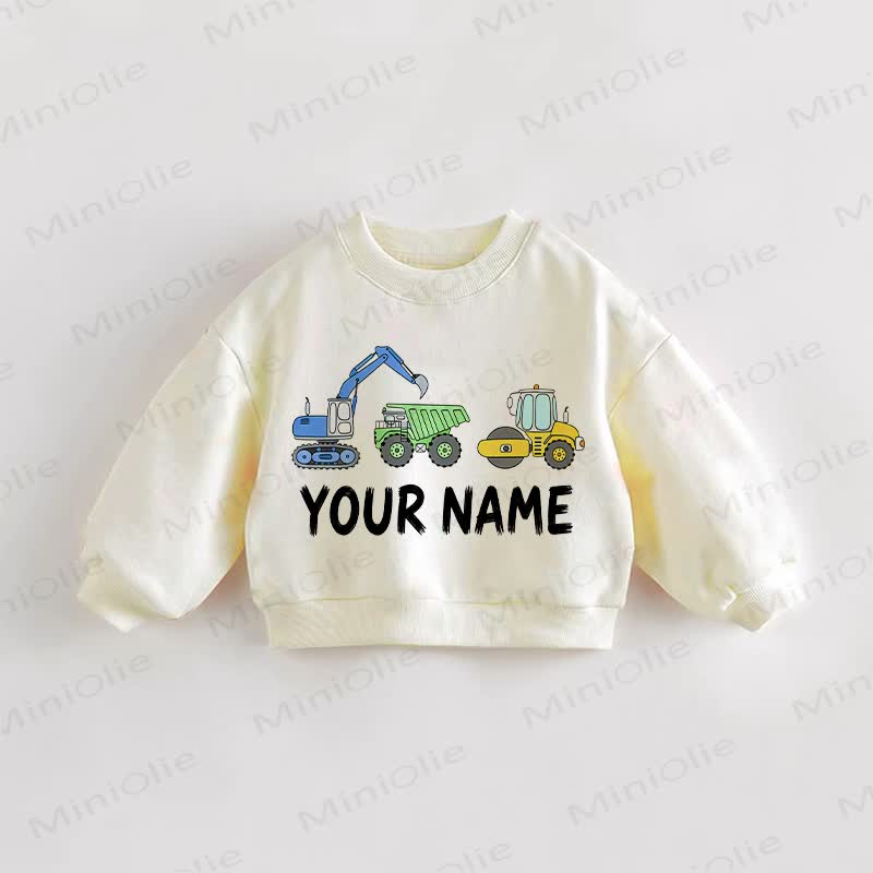 YOUR NAME Baby Toddler Beige Sweatshirt - Cream - 3-5T - image 1