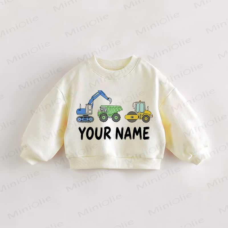 YOUR NAME Baby Toddler Beige Sweatshirt - Cream - 3-5T - image 1