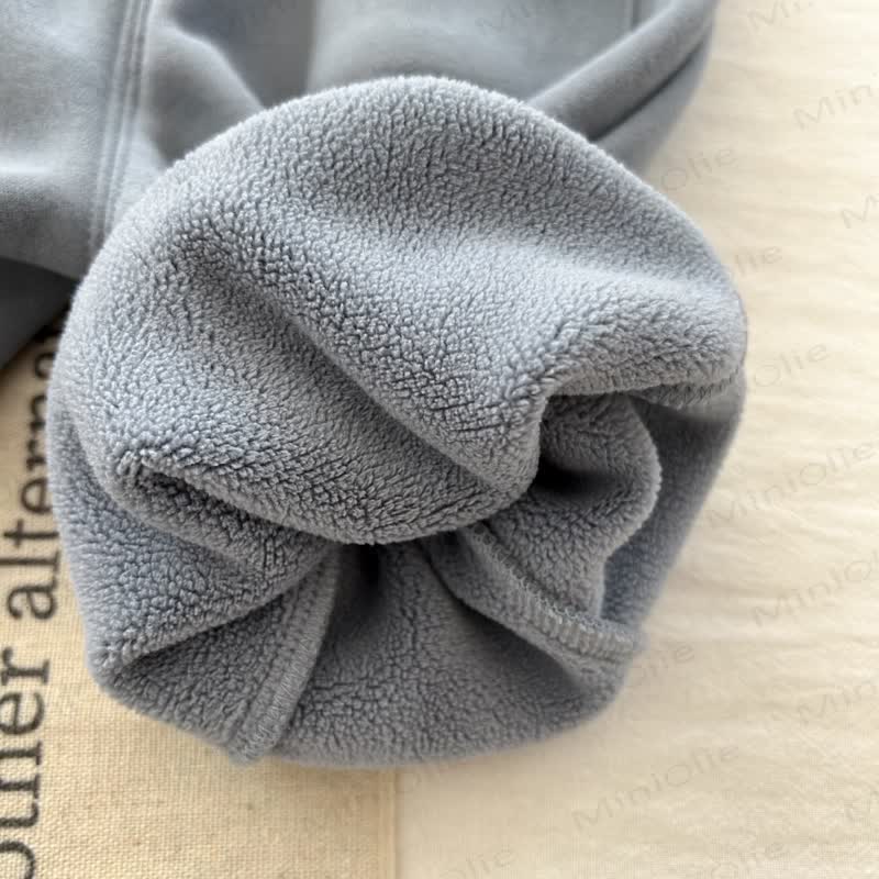 Baby Solid Color Fleece Jogger Pants - image 12