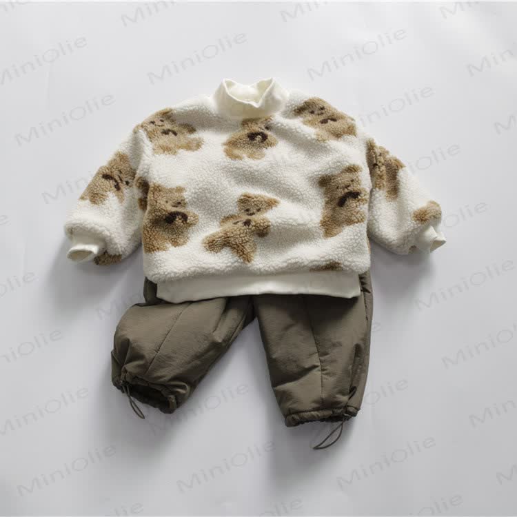 Baby Toddler Boy Solid Color Quilted Pants - Green - 10Y - image 4