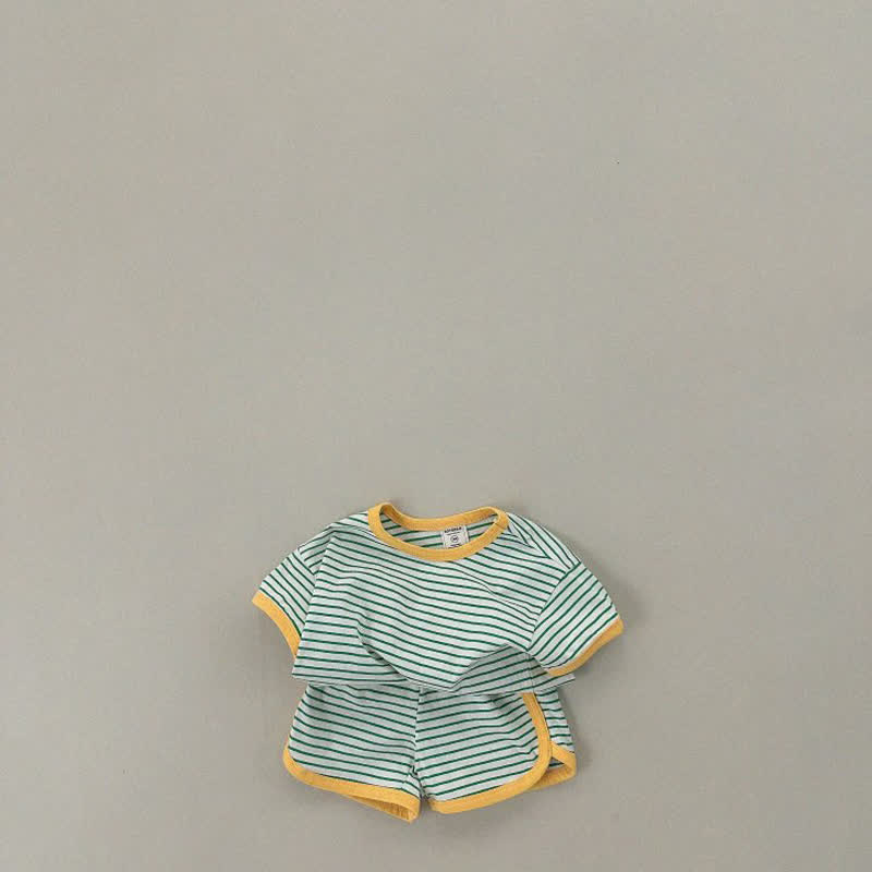 Toddler 2-Piece Striped Lovely Set - Yellow - 7-9T - image 3