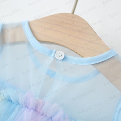 Toddler Glitter Bow Mesh Charming Dress - image 13