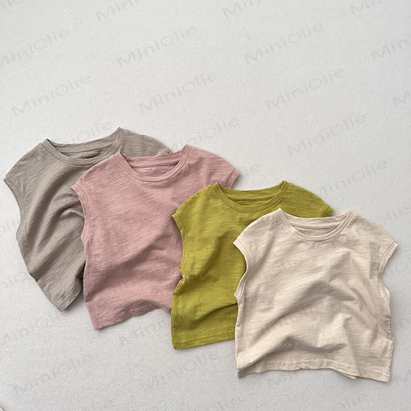 Toddler Solid Color Tank Top T-shirt - image 7