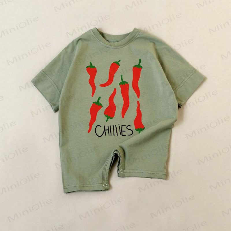 CHILLIES Baby Green Chilli Print Romper - Green - 18-24M - image 1