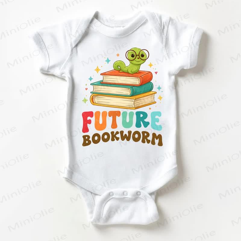 FUTURE BOOKWORM Baby White Bodysuit - White - 18-24M - image 1