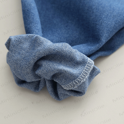 Toddler 2-Piece Zipper Denim Cool Set - image 13