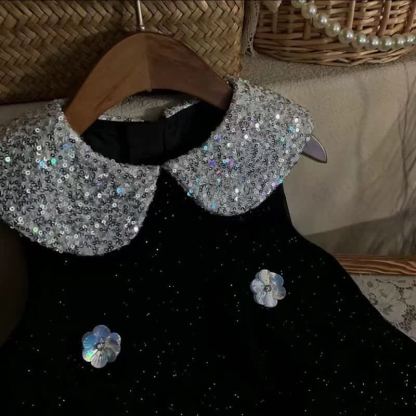 Toddler Girl Flower Baby Collar Sleeveless Dress - image 5