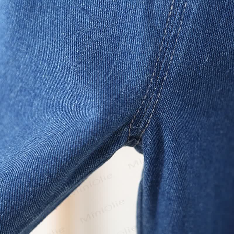 Baby Toddler Mushroom Denim Overalls - image 8