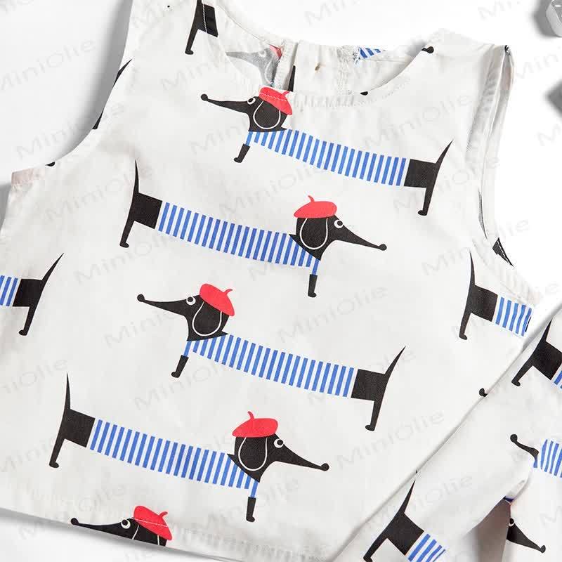 Baby Toddler Dachshund Sleeveless 2-piece Set - image 4
