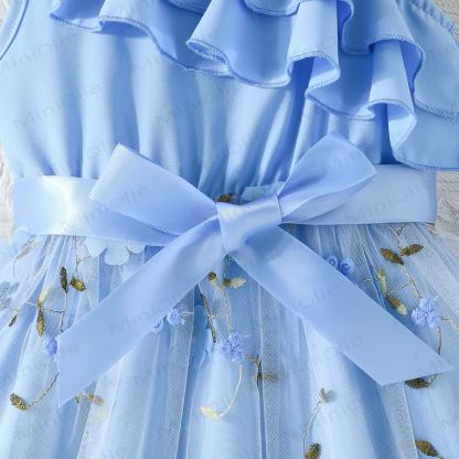 Toddler Flower Bow Tulle Charming Dress - image 21