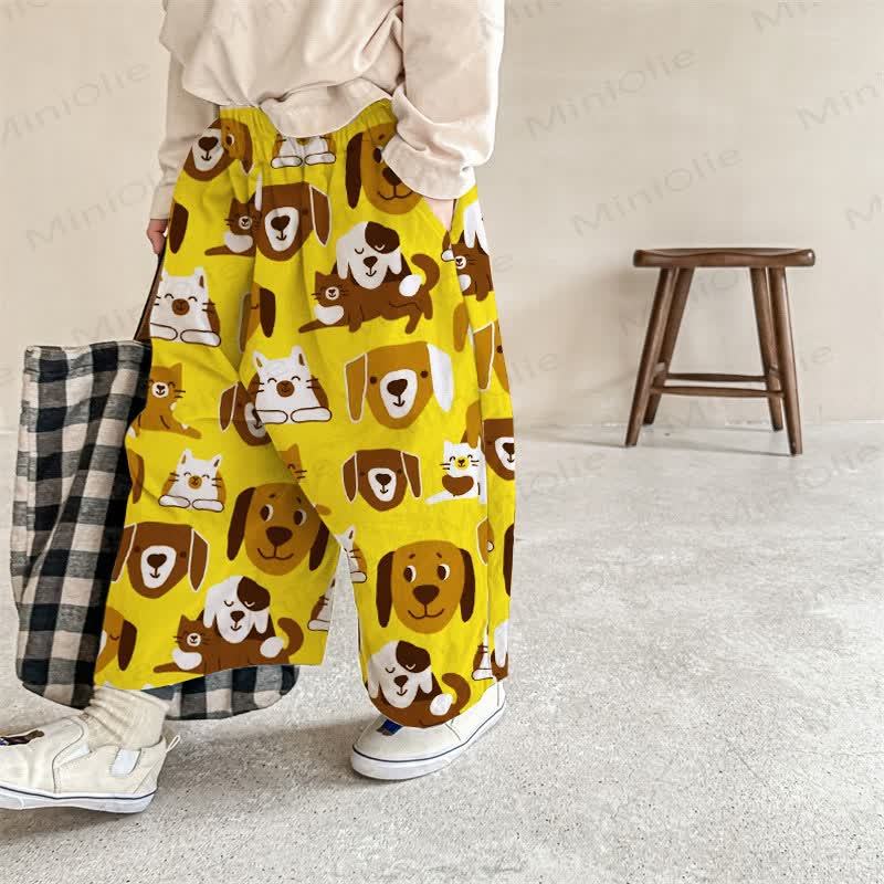 Baby Yellow Animal Print Pants - Yellow - 2-3T - image 1