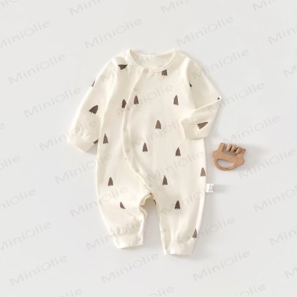 Baby Solid Color Printed Romper - White - 18-24M - image 6