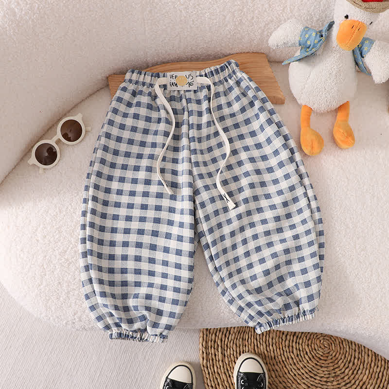Toddler Animal Plaid Dots Flower Pants - Blue - 12Y - image 8