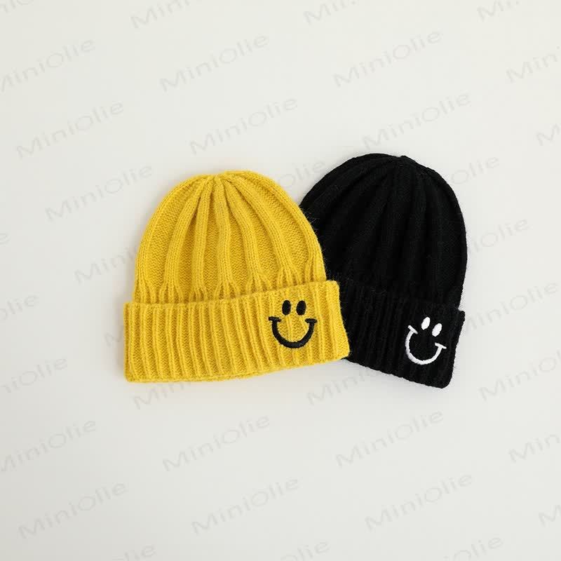 Baby Embroidered Smile Knitted Beanie - image 6
