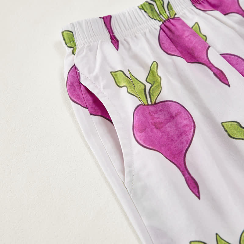 Baby Toddler Beetroot Print 2-piece Sleeveless Set - image 8